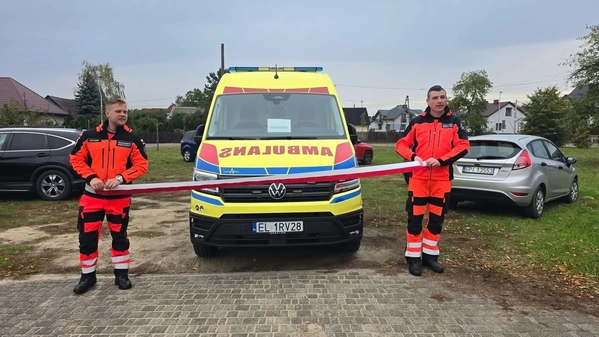 Nowy ambulans Volkswagen Crafter w Wolborzu – wsparcie dla ratowników medycznych