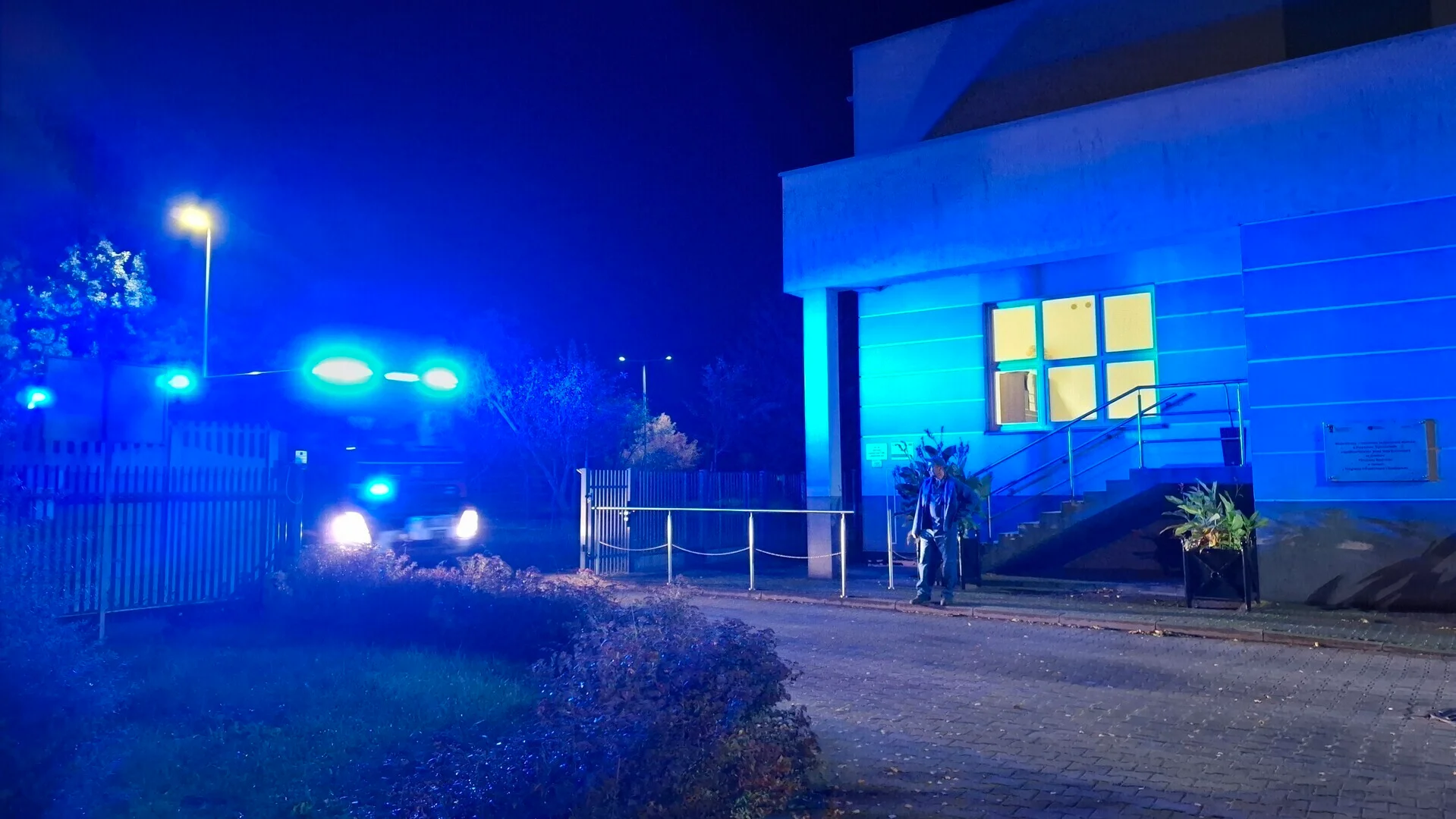 Pożar rozdzielni w piotrkowskiej oczyszczalni. Wstępne straty ponad pół miliona złotych