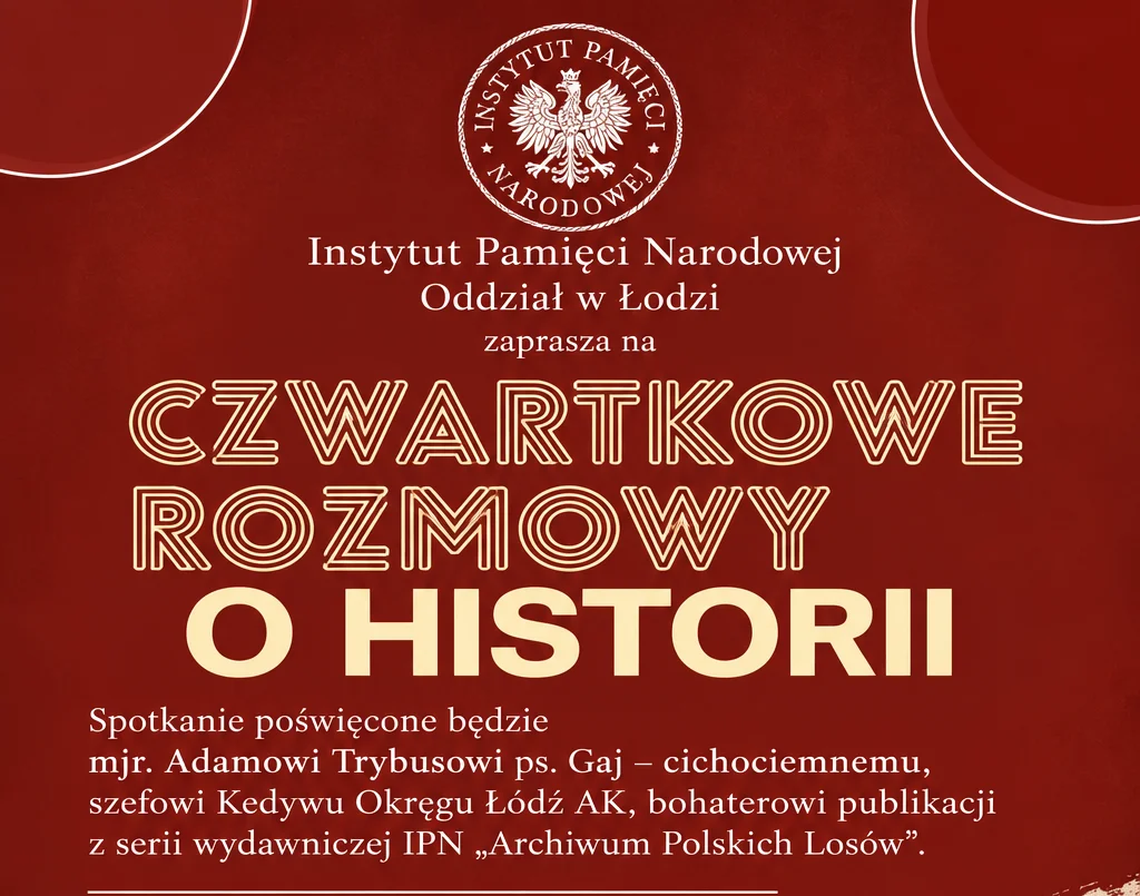 Spotkanie o majorze Adamie Trybusie „Gajowym” – cichociemnym, żołnierzu AK i nauczycielu z Piotrkowa Trybunalskiego