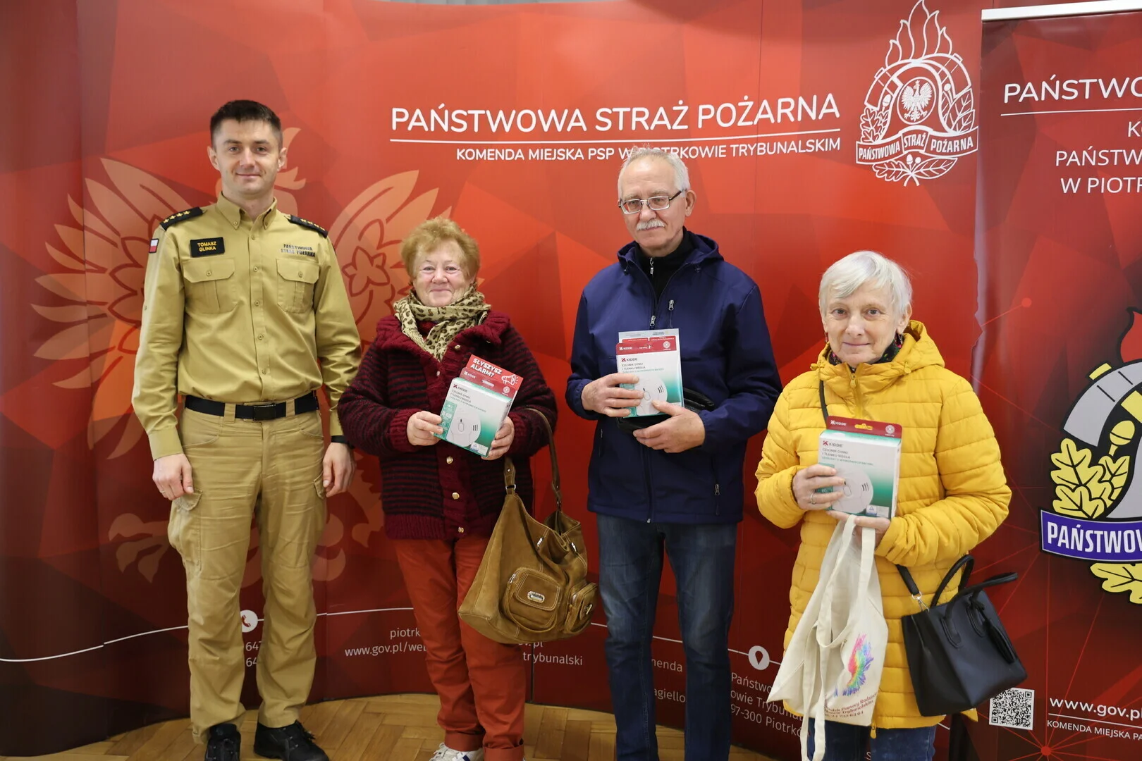Spotkanie o zagrożeniach pożarowych i czadzie w piotrkowskiej PSP
