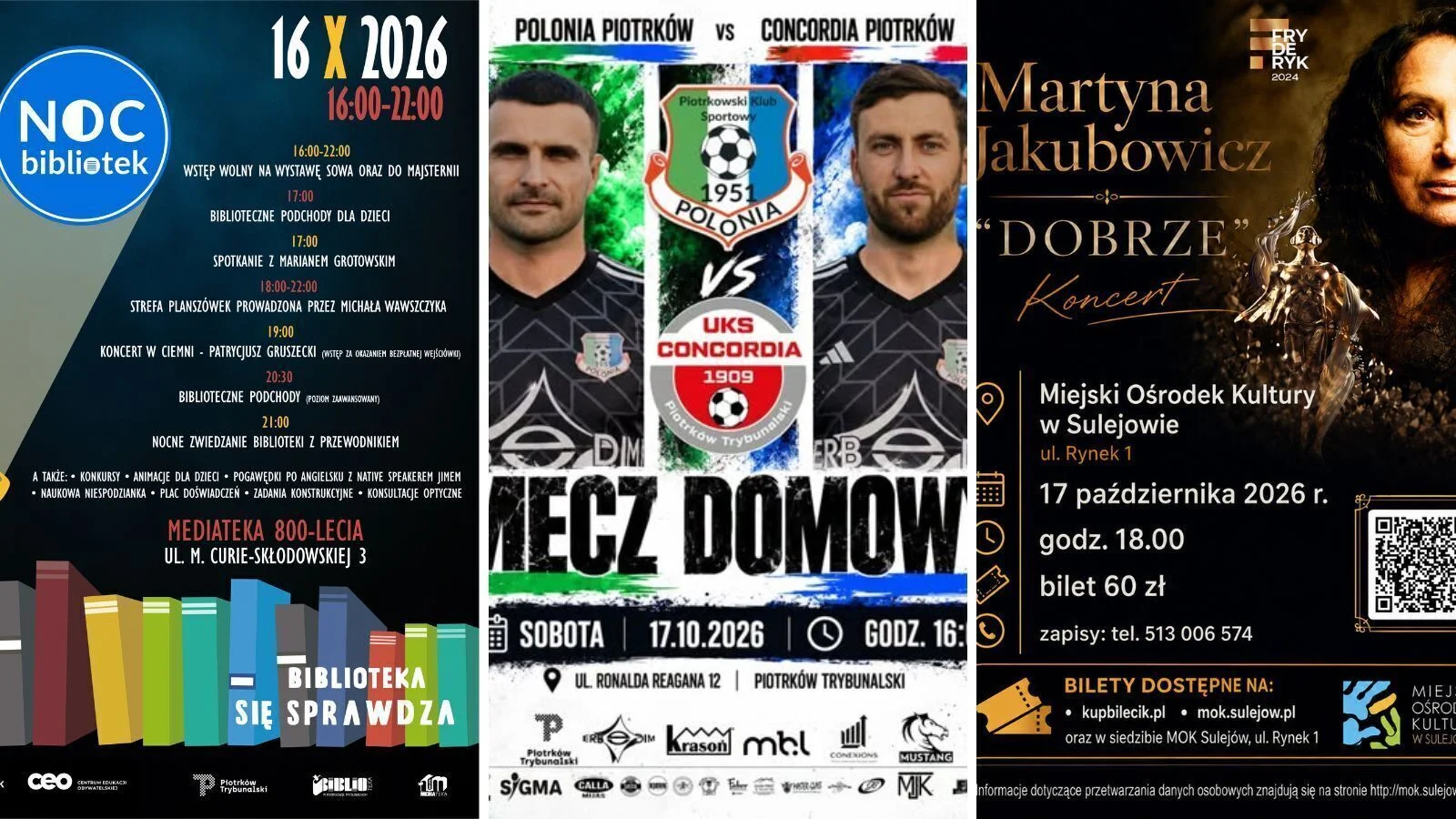 Weekend 17–18 października: propozycje dla Piotrkowa i regionu