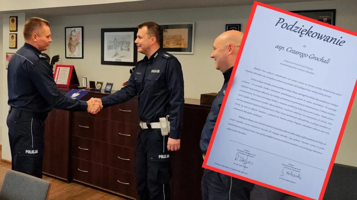 Policjant po służbie pomógł kobiecie wrócić do Buska-Zdroju
